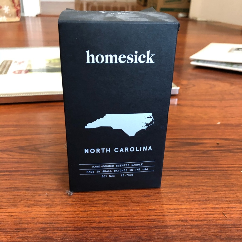 Home sick North Carolina candle